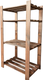 Миниатюра изображения товара Стеллаж Четыре Солнца S-842/6 (коричневый)
