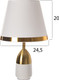 Миниатюра изображения товара Прикроватная лампа Risalux Жан 10683339 (белый/бронза)