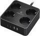 Миниатюра изображения товара Сетевой фильтр Cablexpert PLT-4-C2U2-B-2