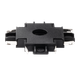 Миниатюра изображения товара Коннектор для шинопровода JAZZway MTR16 CX-BL / 5057357 (черный)