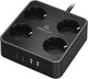 Миниатюра изображения товара Сетевой фильтр Cablexpert PLT-4-C2U2-B-3