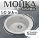 Миниатюра изображения товара Мойка кухонная Saniteco Linea (серый с сифоном Орио)