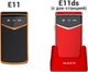 Миниатюра изображения товара Мобильный телефон Maxvi E11 (красный/серебристый)
