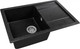 Миниатюра изображения товара Мойка кухонная Saniteco Fama (черный с сифоном)
