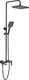 Миниатюра изображения товара Душевая система со смесителем Shevanik S9936H (черный)