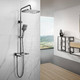 Миниатюра изображения товара Душевая система со смесителем Shevanik S9936T (оружейная сталь)