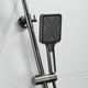 Миниатюра изображения товара Душевая система со смесителем Shevanik S9936T (оружейная сталь)