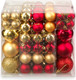 Миниатюра изображения товара Набор шаров новогодних Ausini HE20248-57GD