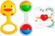 Миниатюра изображения товара Набор погремушек Крошка Я Счастливый малыш 4181 / 3602186 (3шт)