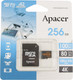 Миниатюра изображения товара Карта памяти Apacer MicroSDXC 256GB с адаптером (AP256GMCSX10U8-R)