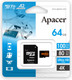 Миниатюра изображения товара Карта памяти Apacer MicroSDXC 64GB с адаптером (AP64GMCSX10U8-R)
