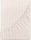 Миниатюра изображения товара Простыня Verossa Verossa Stripe на резинке 180x200x30 / 925743 (Antique White)