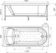 Миниатюра изображения товара Ванна акриловая Radomir Николь Терапия 180x80 / 2-81-2-0-0-210Р (с гидромассажем)