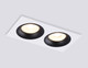 Миниатюра изображения товара Точечный светильник Ambrella TN102732/2 WH/BK (белый/черный)