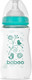 Миниатюра изображения товара Бутылочка для кормления Baboo Стеклянная с широкой соской / 3-123 (250мл)