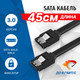 Миниатюра изображения товара Кабель 5bites SATA3-7PL45S-BK (0.45м, черный)