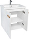 Миниатюра изображения товара Тумба с умывальником Viant Мюнхен Como 70 / VMUN70COBEL-T2STP (белый)+S-UM-COM70/1-w