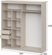 Миниатюра изображения товара Шкаф-купе NN мебель К ШКП 3 2.0 Макс (меланж)