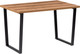 Миниатюра изображения товара Обеденный стол Notta Лота Лофт 120x74x75 (дуб делано темный/матовый черный)