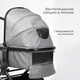 Миниатюра изображения товара Детская универсальная коляска Tomix Mirage 2 в 1 D900/2 (Grey)