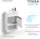 Миниатюра изображения товара Тумба под умывальник Акватон Хоуп 40 / 1A287101HP2B0 (белый матовый)