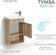 Миниатюра изображения товара Тумба под умывальник Акватон Хоуп 40 / 1A287101HP6C0 (орех)