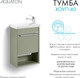 Миниатюра изображения товара Тумба под умывальник Акватон Хоуп 40 / 1A287101HP9D0 (хаки)
