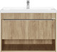 Миниатюра изображения товара Тумба под умывальник Акватон Хоуп 80 / 1A287301HP6C0 (орех)