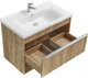Миниатюра изображения товара Тумба под умывальник Акватон Хоуп 80 / 1A287301HP6C0 (орех)