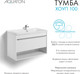 Миниатюра изображения товара Тумба под умывальник Акватон Хоуп 100 / 1A287401HP2B0 (белый матовый)