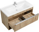 Миниатюра изображения товара Тумба под умывальник Акватон Хоуп 100 / 1A287401HP6C0 (орех)