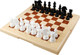 Миниатюра изображения товара Набор настольных игр Десятое королевство Шашки-Шахматы / 03889 (бежевый/черный)