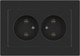 Миниатюра изображения товара Розетка INTRO Accent 6-204-07 / Б0063435 (графит)