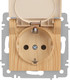 Миниатюра изображения товара Розетка INTRO Accent 6-203-11 / Б0063479 (сосна)