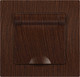 Миниатюра изображения товара Розетка INTRO Accent 6-203-10 / Б0063454 (венге)