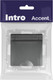 Миниатюра изображения товара Розетка INTRO Accent 6-203-07 / Б0063441 (графит)