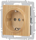 Миниатюра изображения товара Розетка INTRO Accent 6-202-11 / Б0063706 (cосна)