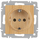 Миниатюра изображения товара Розетка INTRO Accent 6-202-11 / Б0063706 (cосна)
