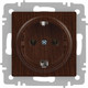 Миниатюра изображения товара Розетка INTRO Accent 6-202-10 / Б0063703 (венге)