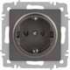 Миниатюра изображения товара Розетка INTRO Accent 6-202-09 / Б0063701 (титан)