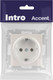 Миниатюра изображения товара Розетка INTRO Accent 6-202-06 / Б0063695 (перламутр)