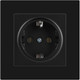 Миниатюра изображения товара Розетка INTRO Accent 6-202-05 / Б0063693 (антрацит)