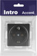 Миниатюра изображения товара Розетка INTRO Accent 6-202-05 / Б0063693 (антрацит)