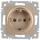 Миниатюра изображения товара Розетка INTRO Accent 6-202-04 / Б0063690 (шампань)