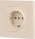 Миниатюра изображения товара Розетка INTRO Accent 6-202-02 / Б0063683 (слоновая кость)