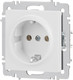 Миниатюра изображения товара Розетка INTRO Accent 6-202-01М / Б0063681 (белый матовый)