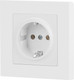 Миниатюра изображения товара Розетка INTRO Accent 6-202-01М / Б0063681 (белый матовый)