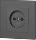 Миниатюра изображения товара Розетка INTRO Accent 6-201-07 / Б0063669 (графит)
