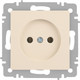 Миниатюра изображения товара Розетка INTRO Accent 6-201-02 / Б0063659 (слоновая кость)