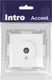 Миниатюра изображения товара Розетка INTRO Accent 6-301-01М / Б0063603 (белый матовый)